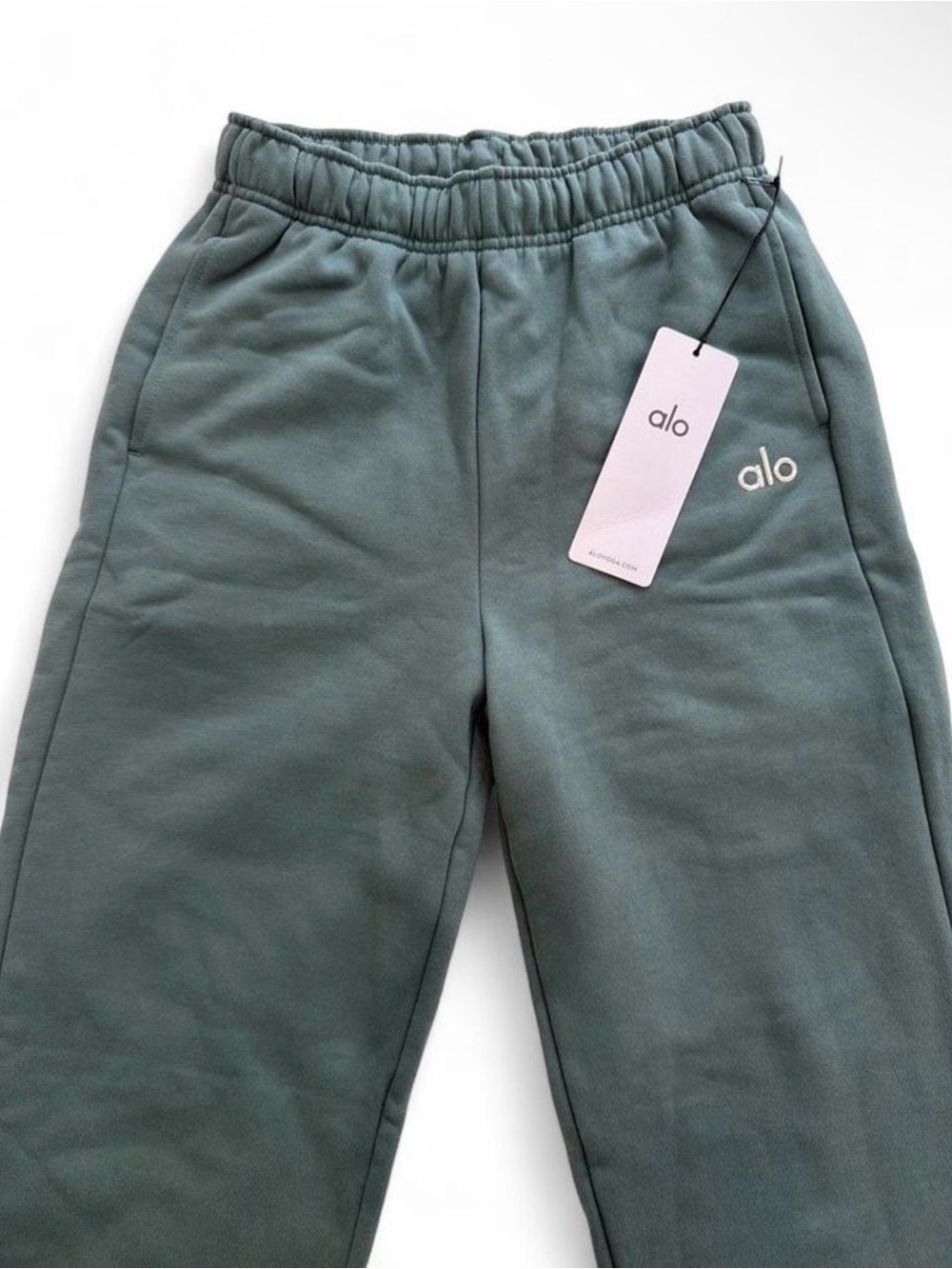 ALO Yoga Green Track Joggers